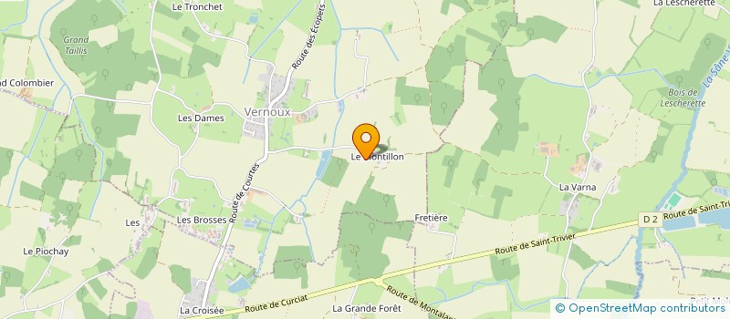 localisation de l'entreprise MADAME JOSIANE PAQUELET  VERNOUX