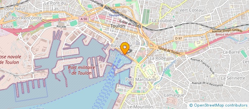 localisation de l'entreprise MADAME JOSIANE PARMENTEL  TOULON