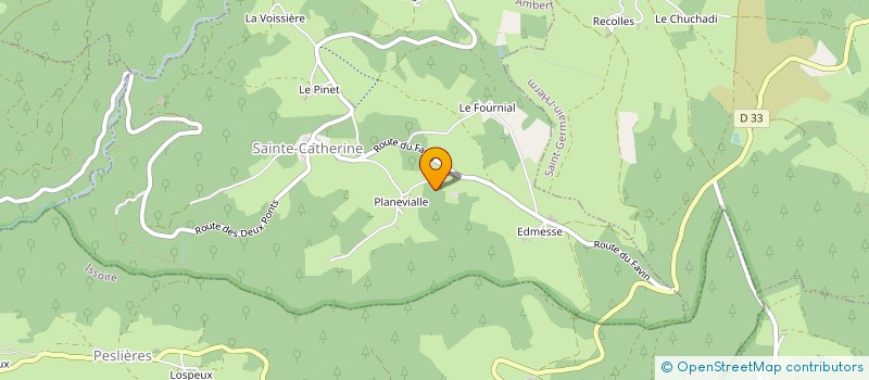 localisation de l'entreprise MADAME JOSIANE PAULET  LE VERNET-CHAMEANE