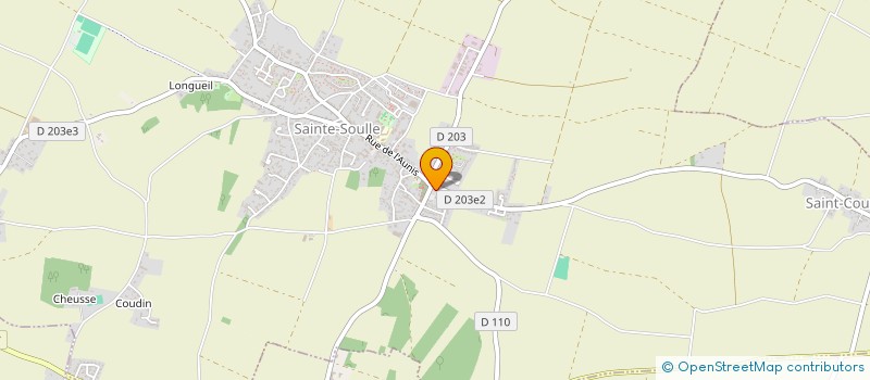 localisation de l'entreprise MADAME JOSIANE PEDENAUD  SAINTE-SOULLE