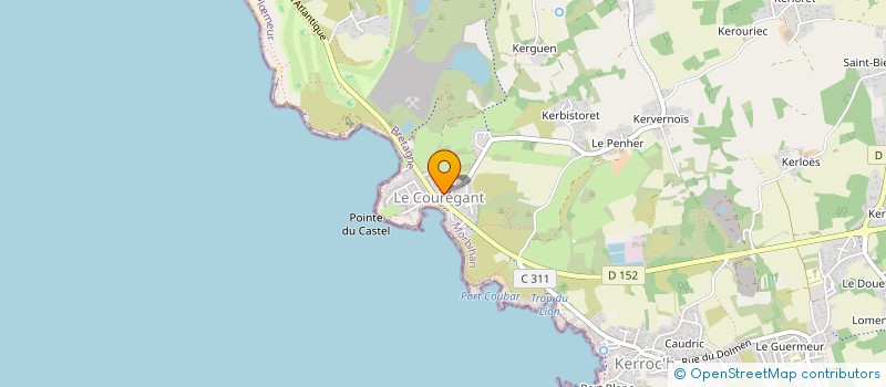 localisation de l'entreprise MADAME JOSIANE PELLE  PLOEMEUR