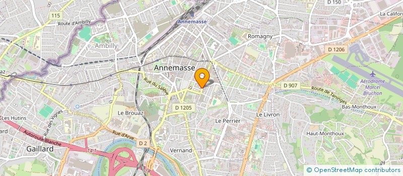 localisation de l'entreprise MADAME JOSIANE PENNERON à ANNEMASSE
