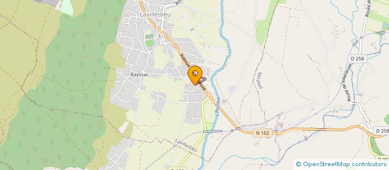 localisation de l'entreprise MADAME JOSIANE PEQUEUR  LAVILLEDIEU