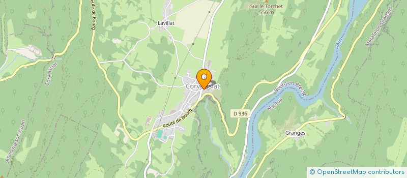 localisation de l'entreprise MADAME JOSIANE PERRIN à CORVEISSIAT