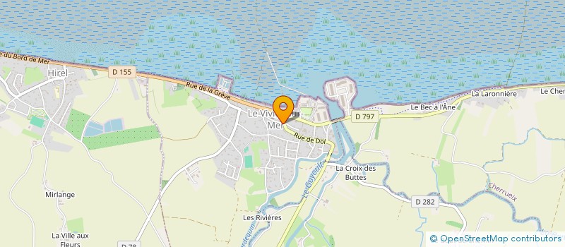 localisation de l'entreprise MADAME JOSIANE PETILLON  LE VIVIER-SUR-MER