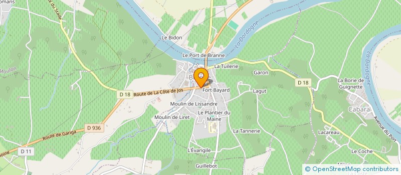 localisation de l'entreprise MADAME JOSIANE PICARD  BRANNE