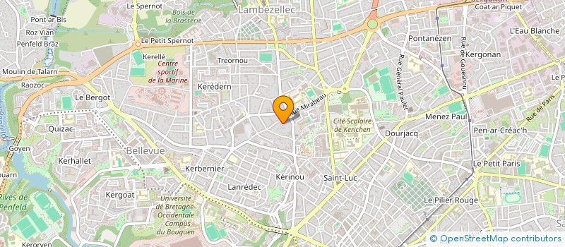 localisation de l'entreprise MADAME JOSIANE PIMBE à BREST