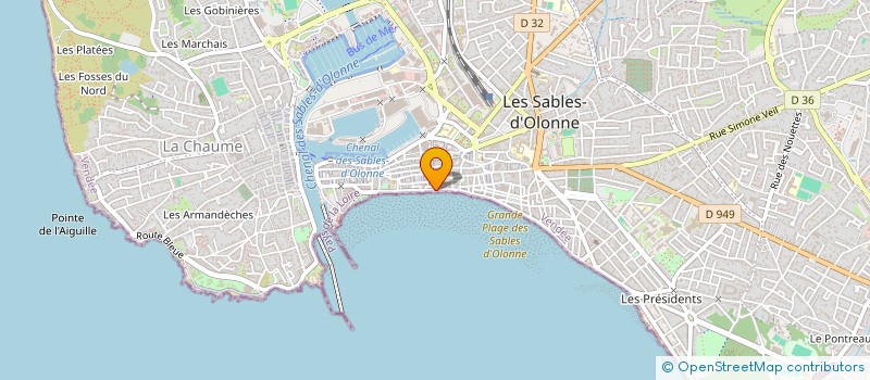 localisation de l'entreprise MADAME JOSIANE PIRAS à LES SABLES D'OLONNE