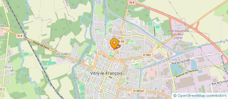 localisation de l'entreprise MADAME JOSIANE POIRET  VITRY LE FRANCOIS