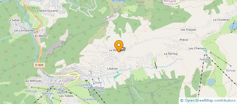 localisation de l'entreprise MADAME JOSIANE POLLET à LA CLUSAZ