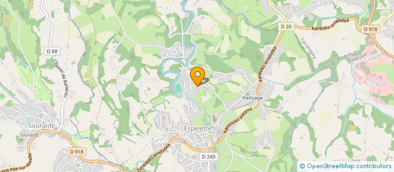 localisation de l'entreprise MADAME JOSIANE PORTAS à ESPELETTE