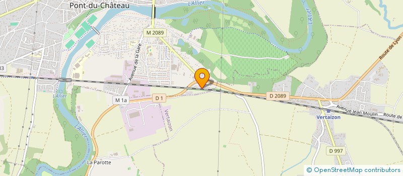 localisation de l'entreprise MADAME JOSIANE POUILLE  PONT-DU-CHATEAU