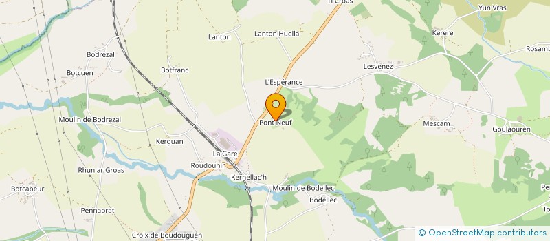 localisation de l'entreprise MADAME JOSIANE POULIQUEN  HANVEC