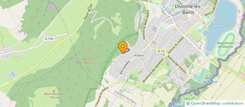 localisation de l'entreprise MADAME JOSIANE QUILLERIE à DIVONNE-LES-BAINS