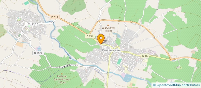 localisation de l'entreprise MADAME JOSIANE RACAUD  PUISSERGUIER