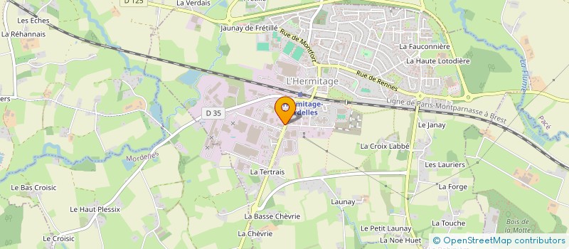 localisation de l'entreprise MADAME JOSIANE RAHANTANIRINA à L'HERMITAGE