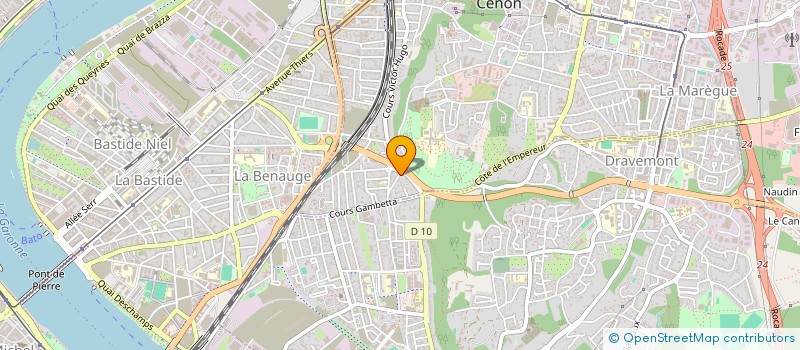 localisation de l'entreprise MADAME JOSIANE RASPAUD  CENON