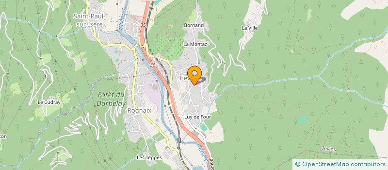 localisation de l'entreprise MADAME JOSIANE REY  CEVINS