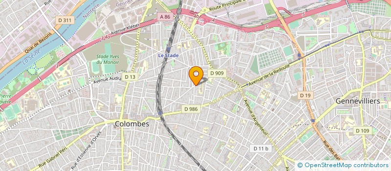 localisation de l'entreprise MADAME JOSIANE ROC à COLOMBES