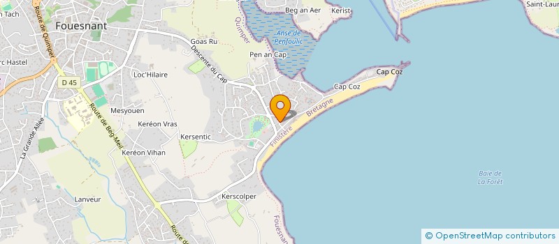 localisation de l'entreprise MADAME JOSIANE ROUILLE à FOUESNANT