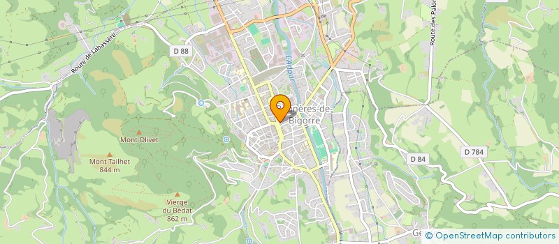 localisation de l'entreprise MADAME JOSIANE ROUSSE  BAGNERES-DE-BIGORRE