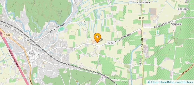 localisation de l'entreprise MADAME JOSIANE ROUX  PIOLENC