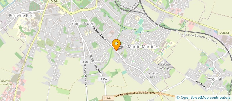 localisation de l'entreprise MADAME JOSIANE SAINT AUBERT  CAMBRAI