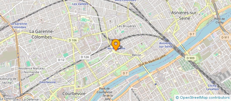 localisation de l'entreprise MADAME JOSIANE SANCHEZ  COURBEVOIE