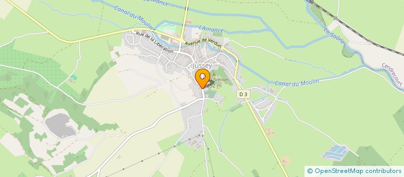 localisation de l'entreprise MADAME JOSIANE SAUSSIER  JUSSEY