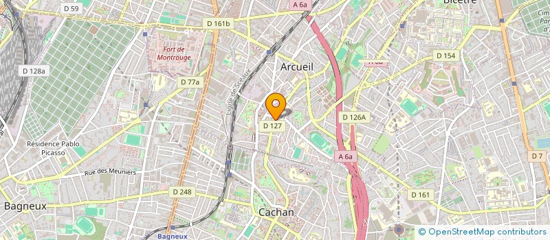 localisation de l'entreprise MADAME JOSIANE SCHMITT  ARCUEIL