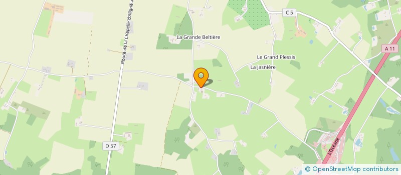 localisation de l'entreprise MADAME JOSIANE SIMIER  PARCE SUR SARTHE