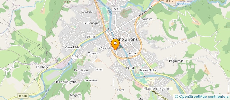 localisation de l'entreprise MADAME JOSIANE SIMON à SAINT-GIRONS