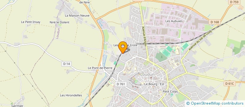 localisation de l'entreprise MADAME JOSIANE SORAIN  LOUDUN