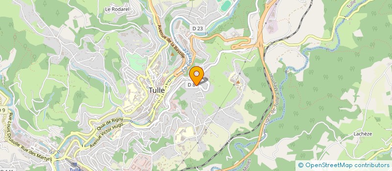 localisation de l'entreprise MADAME JOSIANE SOULIER  TULLE