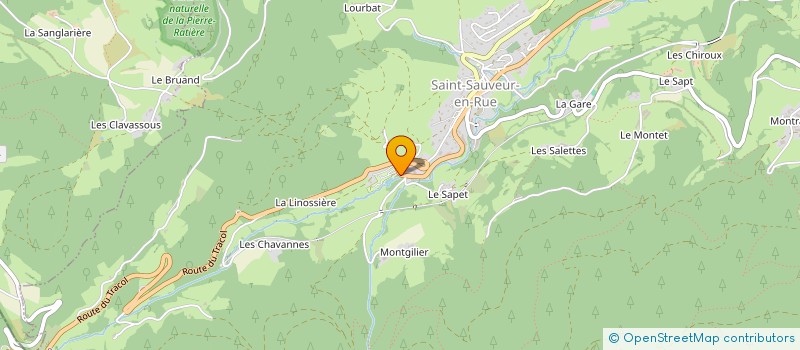 localisation de l'entreprise MADAME JOSIANE SOUTRENON  SAINT-SAUVEUR-EN-RUE