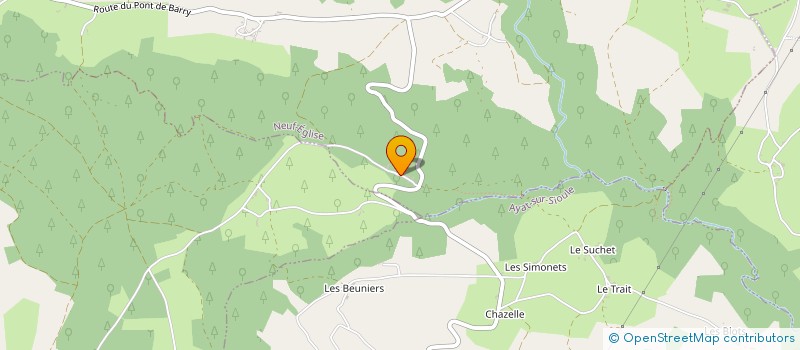 localisation de l'entreprise MADAME JOSIANE TAILLARDAT  NEUF-EGLISE