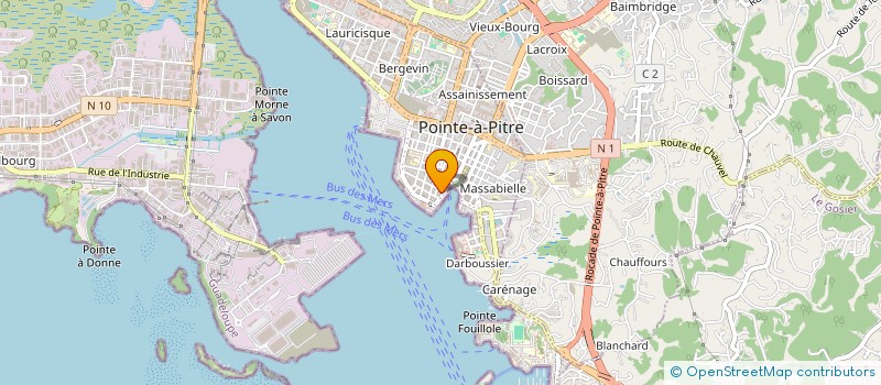 localisation de l'entreprise MADAME JOSIANE TERRIERE à POINTE-A-PITRE
