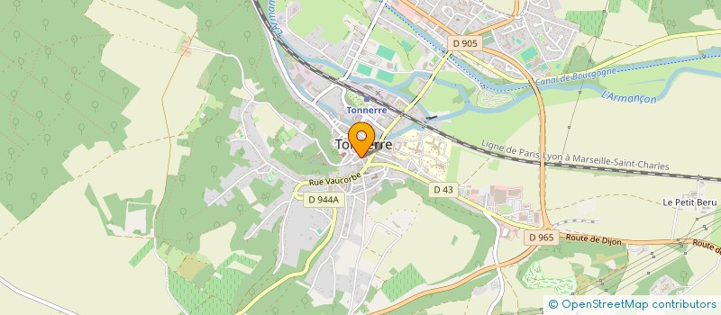 localisation de l'entreprise MADAME JOSIANE THUILLIEZ à TONNERRE