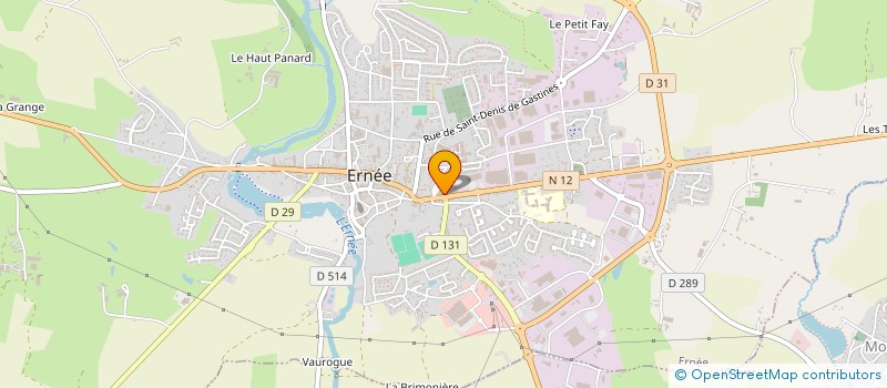 localisation de l'entreprise MADAME JOSIANE TRIQUET à ERNEE