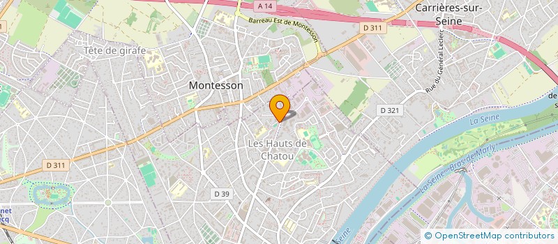 localisation de l'entreprise MADAME JOSIANE ULRICH à CHATOU