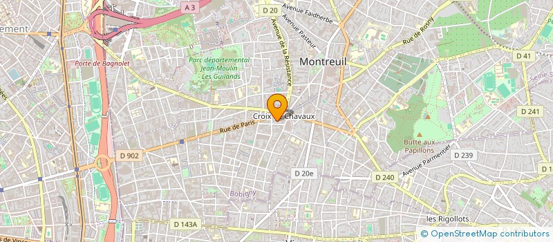 localisation de l'entreprise MADAME JOSIANE VAZ-TORRES à MONTREUIL
