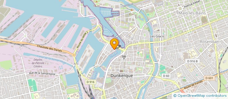 localisation de l'entreprise MADAME JOSIANE VERRIELE à DUNKERQUE