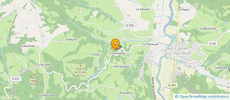 localisation de l'entreprise MADAME JOSIANE VIARGUES à CONQUES-EN-ROUERGUE