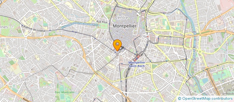 localisation de l'entreprise MADAME JOSIANE VIDAL à MONTPELLIER