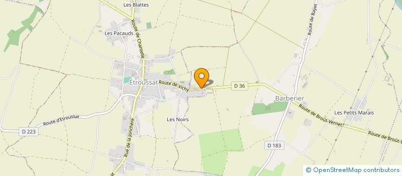 localisation de l'entreprise MADAME JOSIANE VIGNOLET à BARBERIER