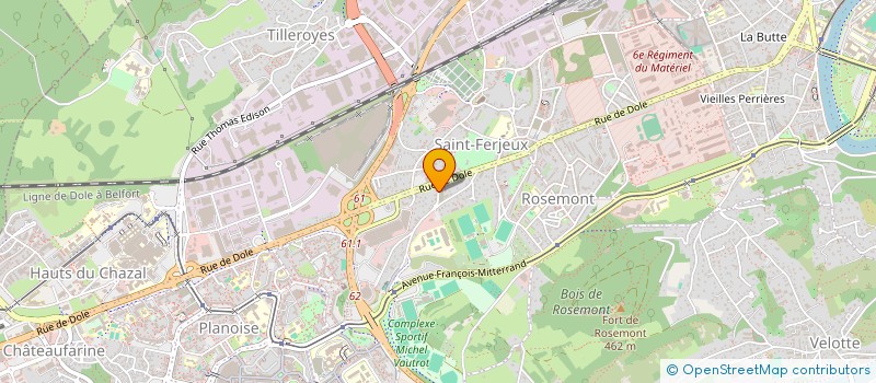 localisation de l'entreprise MADAME JOSIANE VOLFF  BESANCON