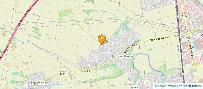 localisation de l'entreprise MADAME JOSIANE WELLER  LAMPERTHEIM