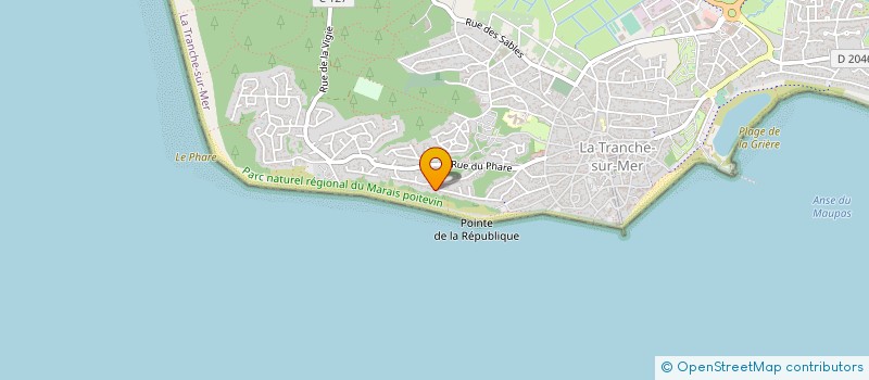 localisation de l'entreprise MADAME JOSIANE WIESENDANGER à LA TRANCHE-SUR-MER