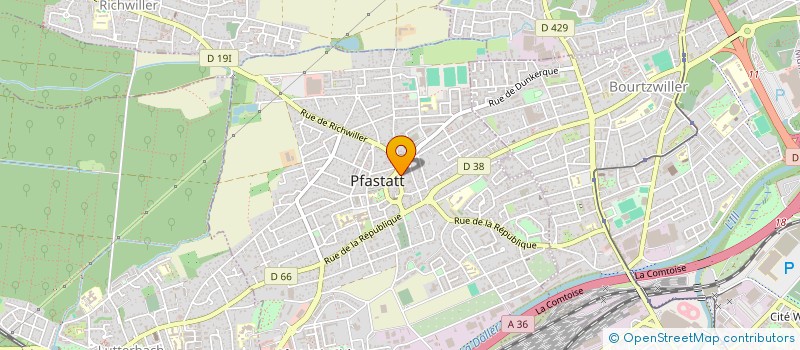 localisation de l'entreprise MADAME JOSIANE WOLF à PFASTATT