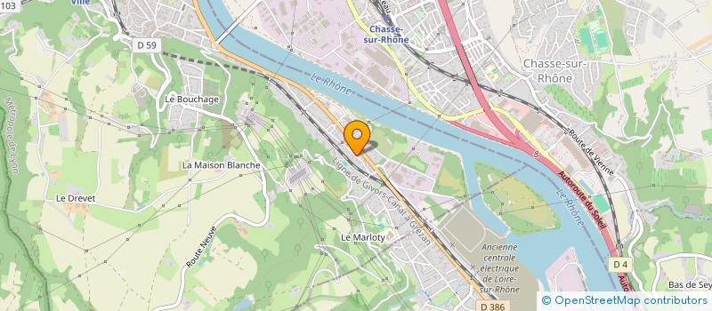 localisation de l'entreprise MADAME JOSIANE YANGALO  GIVORS